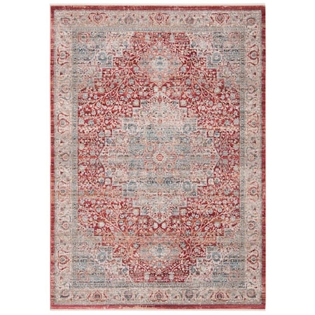 Safavieh 2 ft. 2 in. x 4 ft. Kenitra 600 Power Loomed Accent Area Rug Red & Blue KRA672R-24